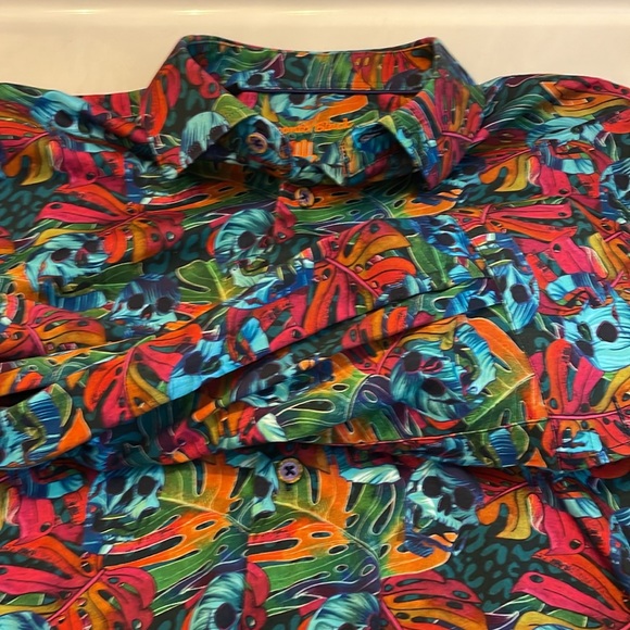 Long sleeve men’s shirt. Skull motif - Picture 5 of 5